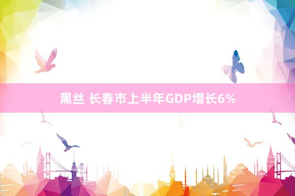 黑丝 长春市上半年GDP增长6%