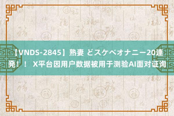 【VNDS-2845】熟妻 どスケベオナニー20連発！！ X平台因用户数据被用于测验AI面对证询