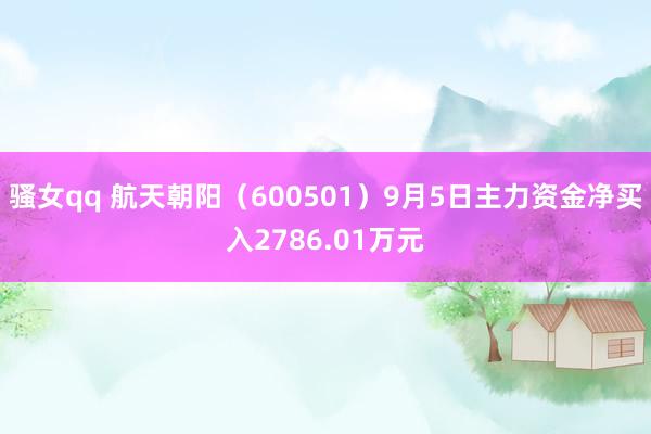 骚女qq 航天朝阳（600501）9月5日主力资金净买入2786.01万元